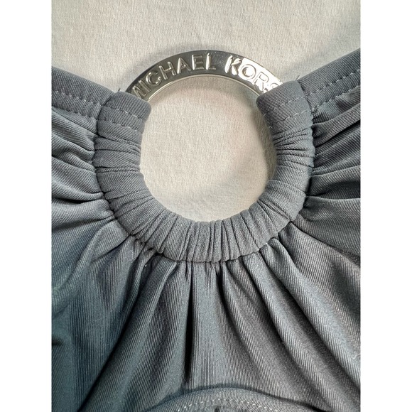 Michael Kors 1‎ piece Swimsuit Halter Gray Size 6 - Picture 6 of 12